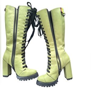 poster girl military boots